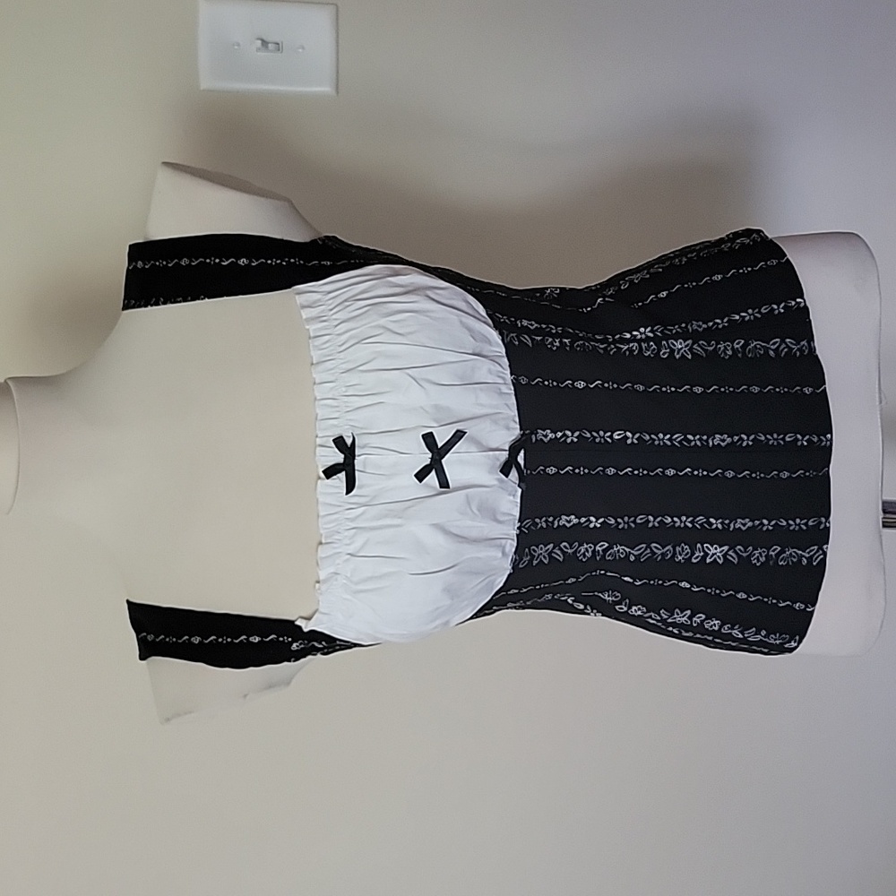 Vintage 90s Morbid Threads Hot Topic corset style top